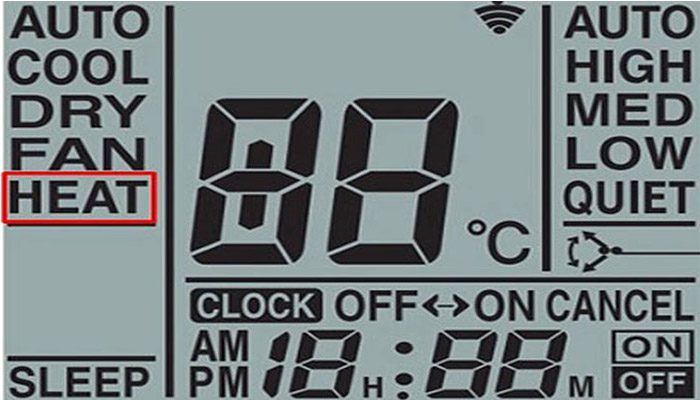 Chế độ Heat của điều hòa Funiki 