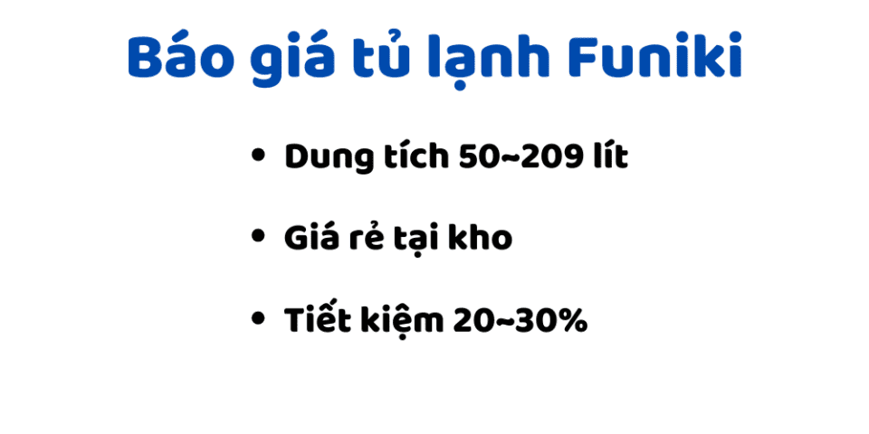 Báo giá tủ lạnh Funiki