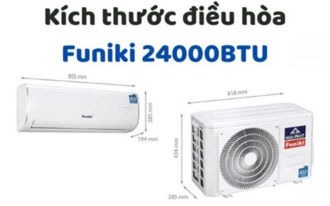 Kích Thước điều Hòa Funiki 24000btu