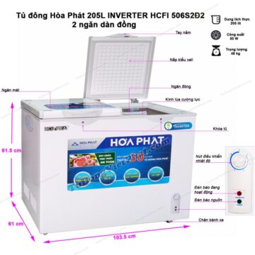 Tủ đông Hòa Phát HCF 506S2Đ2 - hình số 2