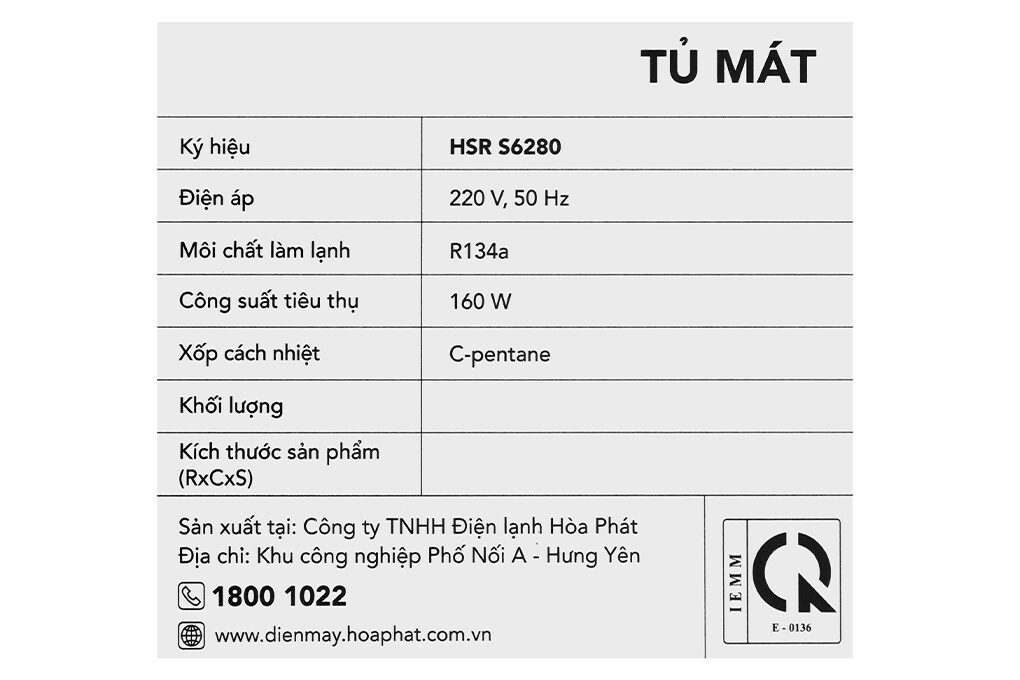 - Tủ mát Hòa Phát HSR S6280 - hình số 12