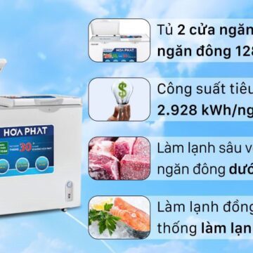Tủ đông Hòa Phát HCF 606S2Đ2 - hình số 2