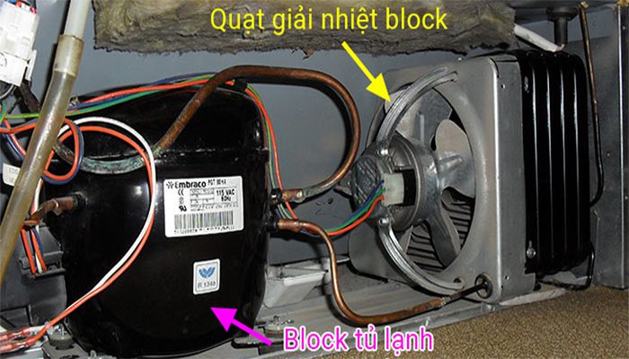 Block tủ lạnh Funiki bị hỏng