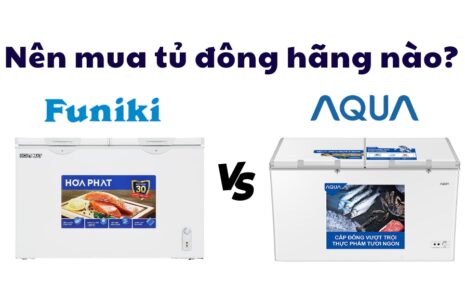 so sánh tủ đông funiki và aqua