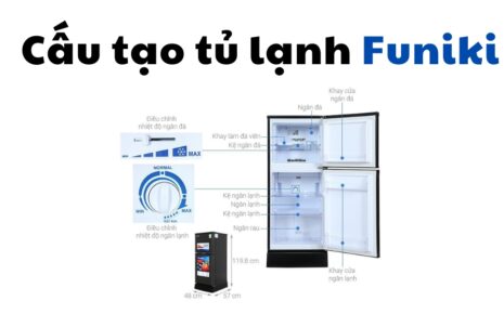 cấu tạo tủ lạnh Funiki và sơ đồ mạch điện
