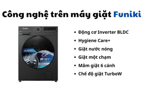 công nghệ trên máy giặt Funiki