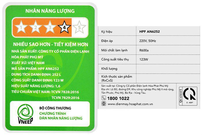 - Tủ đông Hòa Phát AN6252 - hình số 14