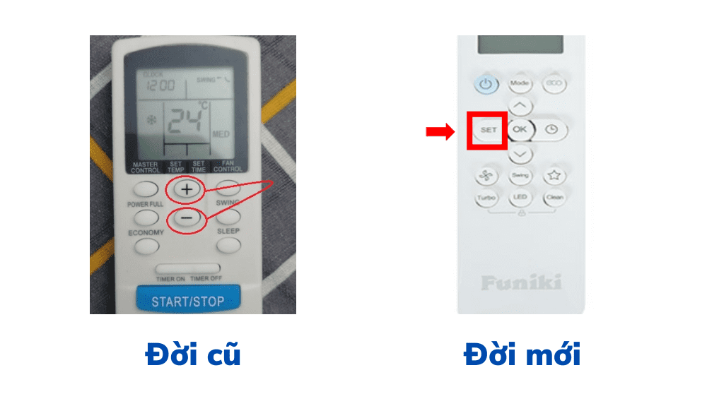 Cách mở khoá điều khiển máy lạnh Funiki đời mới và đời cũ