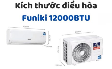 Kích Thước điều Hòa Funiki 12000btu