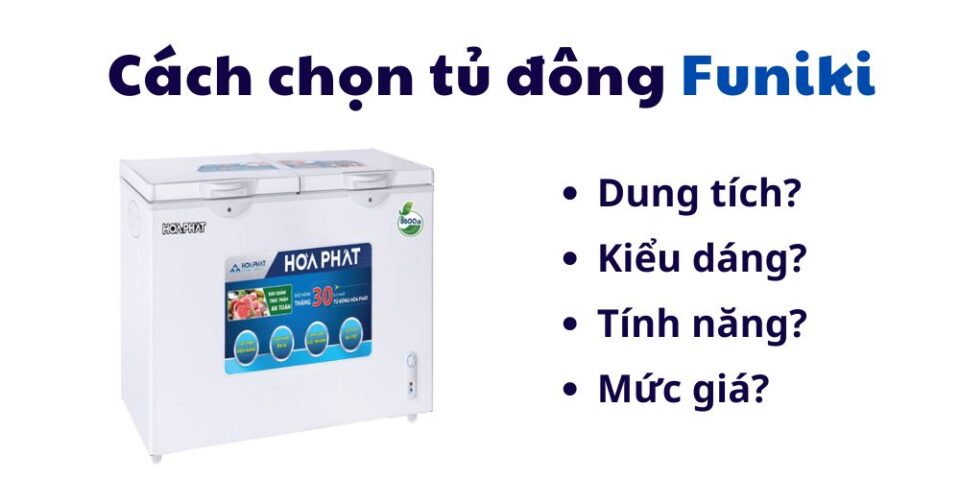 cách chọn mau tủ đông funiki