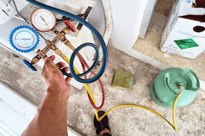 Hết/thiếu gas điều hòa dẫn tới lỗi E9