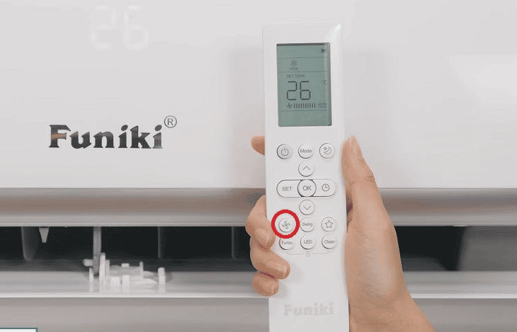 Chỉnh điều hoà Funiki chế độ mát nhất