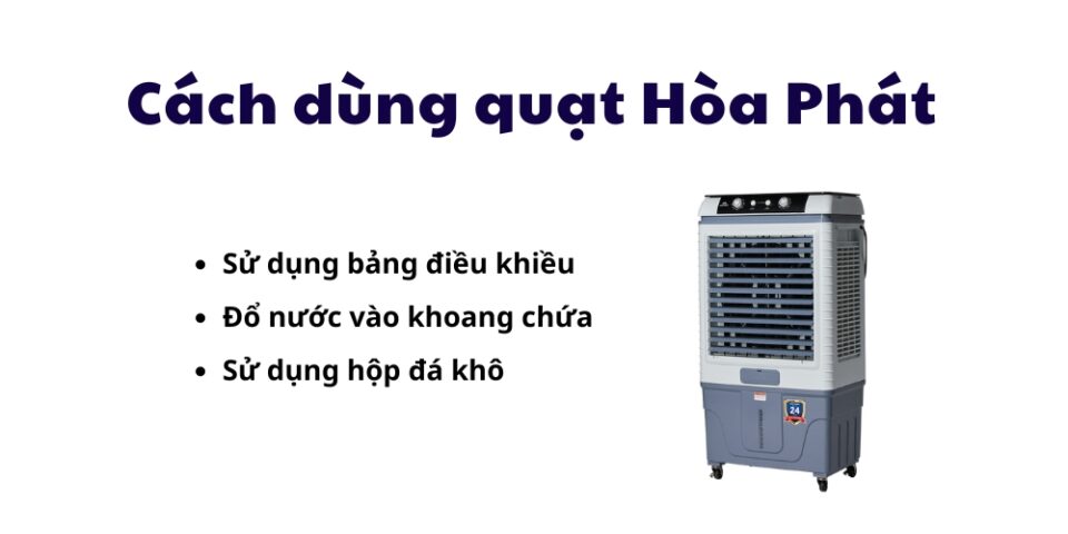 cách dùng quạt hòa phát