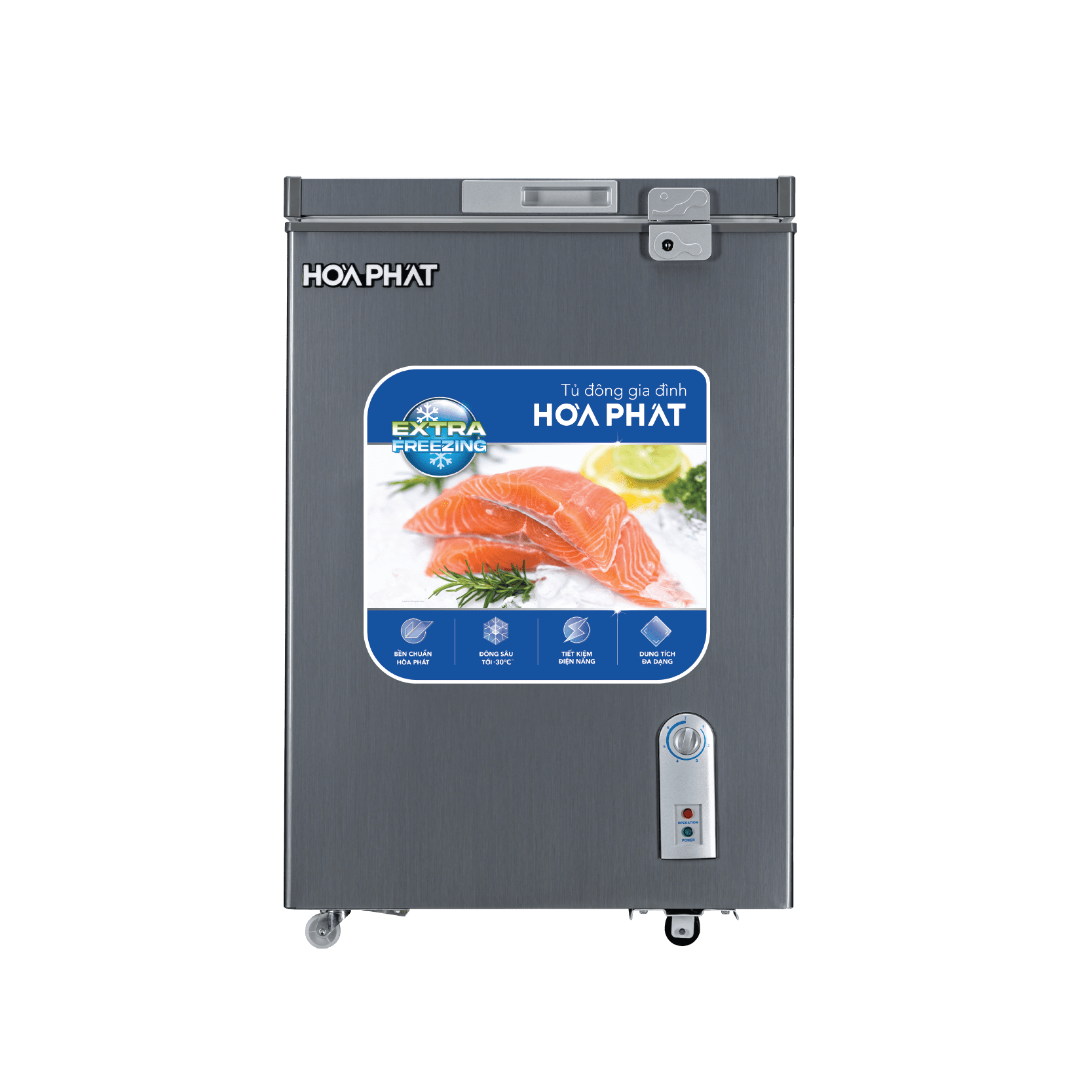 Tủ đông Hòa Phát AD6107G - hình số 1